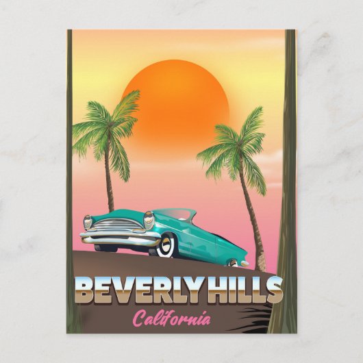 ビバリーヒルズ カリフォルニア ポストカード (正面)