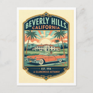 ビバリーヒルズ カリフォルニア レトロ 1950年代 旅行 ポストカード