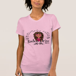 ビバリー・ヒルズの花型女性歌手 Tシャツ