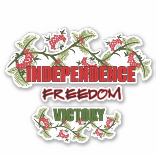 ビバーナムの枝 シール (正面)