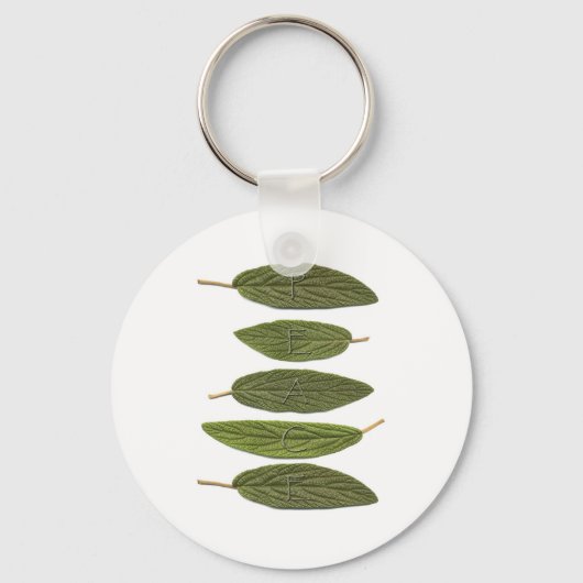 ビバーナム葉安和 キーホルダー (正面)