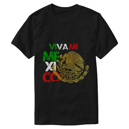 ビバ・ミ・メキシコの旗 Tシャツ