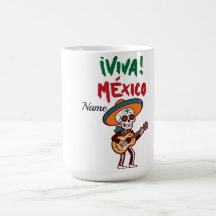 ビバ・メキシコ シュガースカル ミュージシャン コーヒーマグ