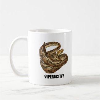 ビパーアクティブラトルスネークヴィンテージ水色 コーヒーマグカップ