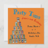 ビパーソナライズされたアタワーカード 招待状 (正面)