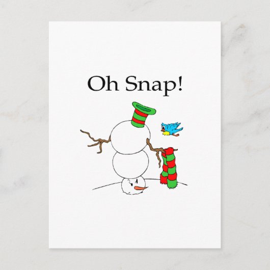 ビビった！（UDスノーマン） シーズンポストカード (正面)