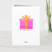 ビビアンのショップハッピーバースデーと素敵な花 カード (裏面)