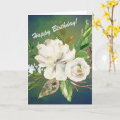 ビビアンのショップハッピーバースデーと素敵な花 カード (黄色い花)