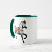 ビビアンのショップ – 回転木馬馬の茶または マグカップ (正面左)