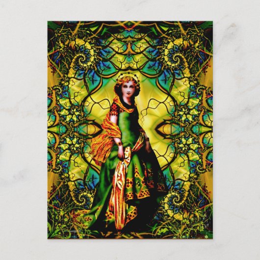 ビビアンの森の神秘的な女神 ポストカード (正面)