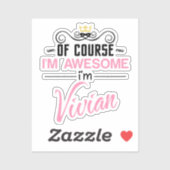 ビビアンもちろん私の名素晴らし前 シール (シート)