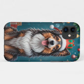 🐶 ビビッドなフレンドリーな犬の表情 喜び ✨ 遊び心あふれる Case-Mate iPhoneケース (裏面(横))