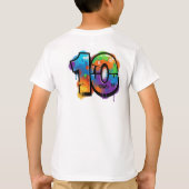 ビビッドな芸術少年Tシャツ Tシャツ (裏面)