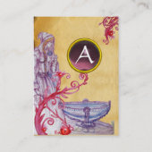 ビビビエンモノグラム宝石イエロー 名刺 (裏面)