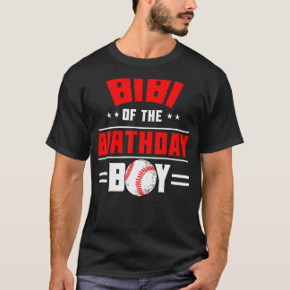 ビビビオブザ誕生日ボーイベースボールテーマファミリーBda Tシャツ