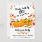 ビビビティボビティブハロウィーン招待状 招待状 (正面)