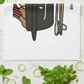 ビビンバの韓国の茶碗のnamulの野菜の卵 キッチンタオル (折り畳み)