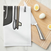 ビビンバの韓国の茶碗のnamulの野菜の卵 キッチンタオル (四つ折り)