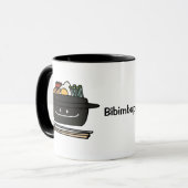 ビビンバの韓国の茶碗のnamulの野菜の卵 マグカップ (正面左)