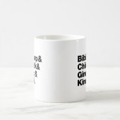 ビビンバップ&チマーク&ジンバップ&キムチ。韓国料理 コーヒーマグカップ (中央)