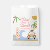 ビビン&スリーサーフピンクの誕生日パーティー フェイバーバッグ (正面)