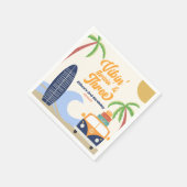 ビビン&スリーサーフブルー3rd誕生日パーティー スタンダードカクテルナプキン (角)