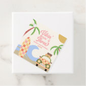 ビビン&スリーサーフボードピンク第3誕生日パーティー フェイバータグ (インサイチュ)