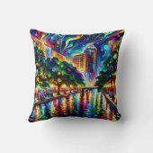 ビビ鮮やかジョン:サンサイケデリックアントニオ・リバーウォーク クッション (裏面)