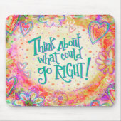 ビブかわいらしス前向き引用文吸光度 マウスパッド (正面)