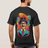 ビブはっきりしたスのみ Tシャツ (裏面)