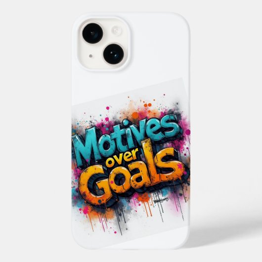 ビブやる気を起こさせるスのみ：感動的引用文 Case-Mate iPhoneケース (裏面)