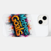 ビブやる気を起こさせるスのみ：感動的引用文 Case-Mate iPhoneケース (裏面 (横))