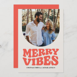 ビブメリースおもしろいレトロ写真クリスマス シーズンカード