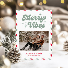 ビブメリースおもしろいレトロ写真クリスマス シーズンカード
