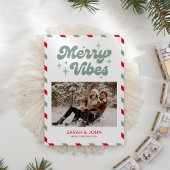 ビブメリースおもしろいレトロ写真クリスマス シーズンカード