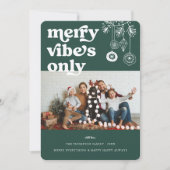 ビブメリースのみ |レトロの写真の休日 シーズンカード (正面)