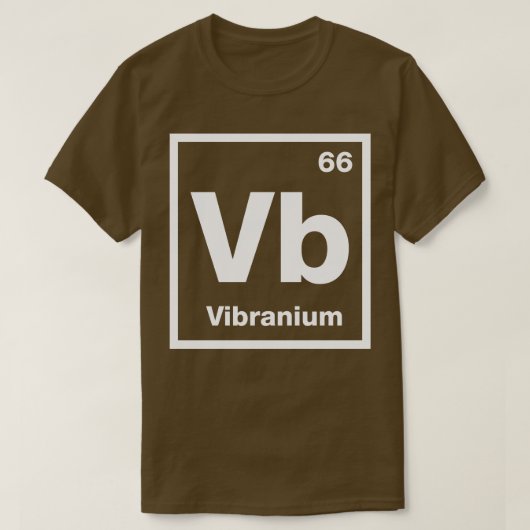 ビブラニウム Tシャツ (デザイン正面)