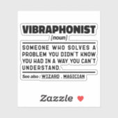 ビブラフォンソーンパーカッション楽器ークール恋人 シール (シート)