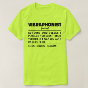 ビブラフォンソーンパーカッション楽器ークール恋人 Tシャツ