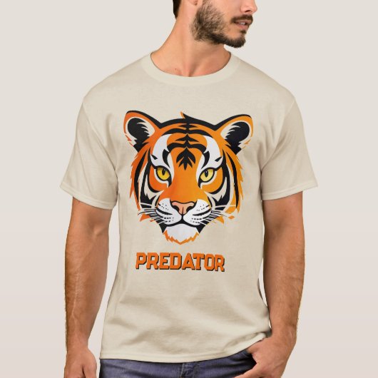 ビブラントタイガー フェイス Tシャツ (正面)