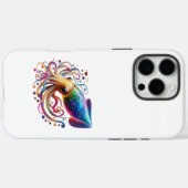 ビブラントネオンイカ - 発光するカラフルな深海の生き物 Case-Mate iPhoneケース (裏面 (横))