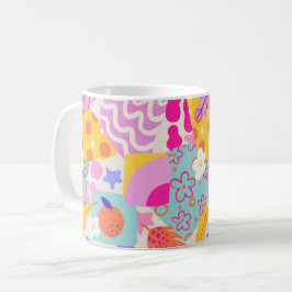 ビブラントマキシパッチワーク コーヒーマグカップ