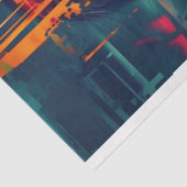 ビブラント抽象芸術カオスポートレートレディーデカップージ 薄葉紙 (詳細)