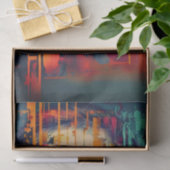 ビブラント抽象芸術カオスポートレートレディーデカップージ 薄葉紙 (ギフト)