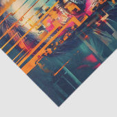 ビブラント抽象芸術カオスポートレートレディーデカップージ 薄葉紙 (詳細)