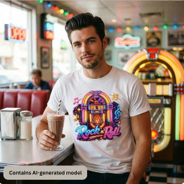 ビブラント ネオン ロックンロール ジュークボックス トライブレンドTシャツ