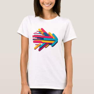 ビブラント レトロ 3D モーション アロー Tシャツ