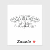 ビブラートで叫び声を歌うビブラート シール (シート)