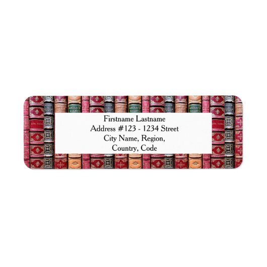 ビブリオフィレ住所 シール (正面)