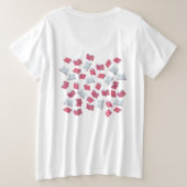 ビブリオフィールバベ プラスサイズTシャツ (デザイン裏面)